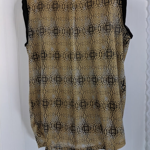 MNG by MANGO Leopard Print Shell Sz 10 - Picture 12 of 15